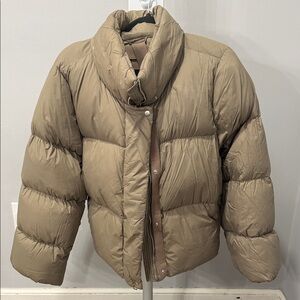 Banana Republic Tan Puffer Jacket